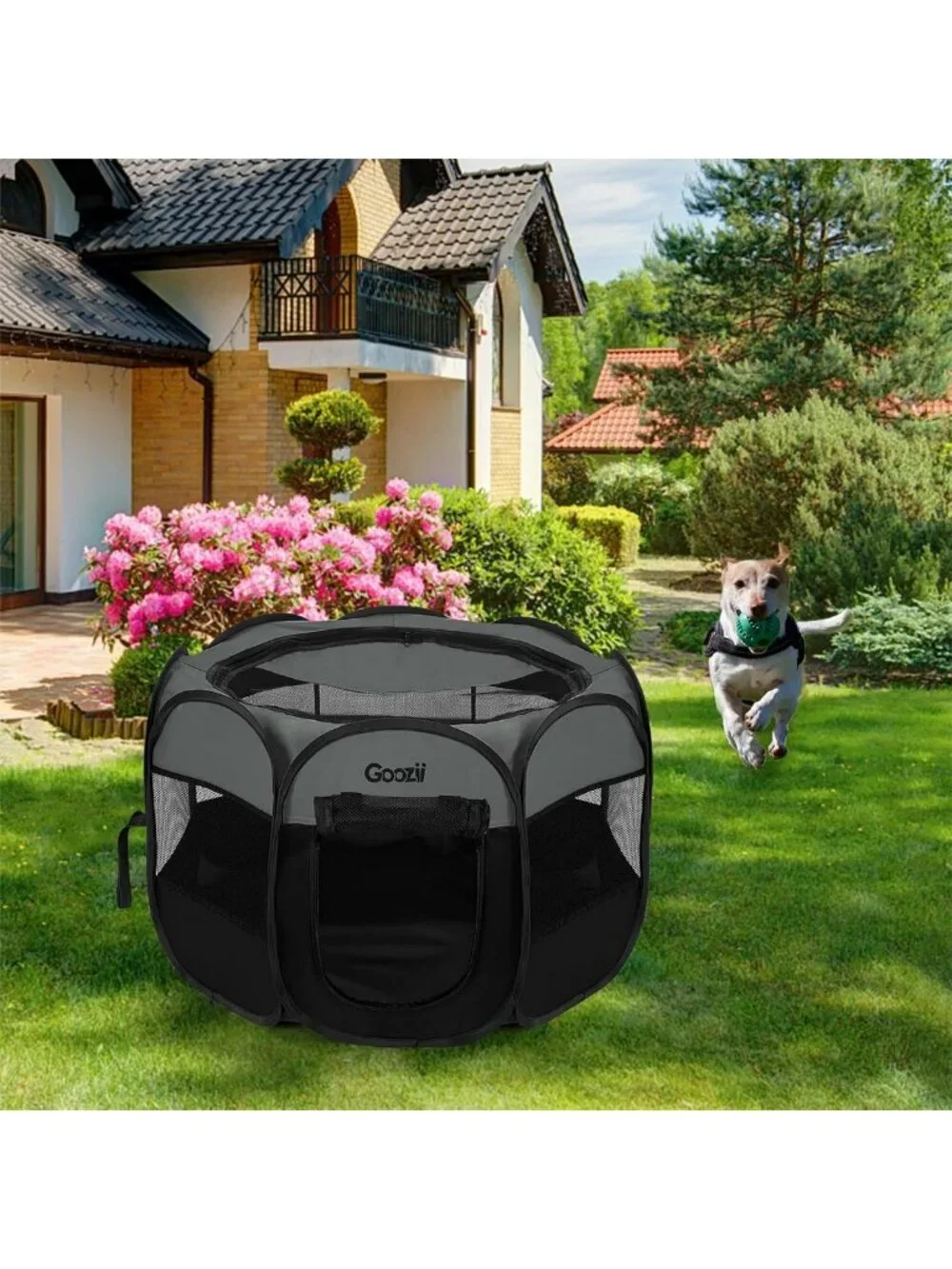 Portable Pet Playpen for Small Dogs & Cats - Foldable Indoor/Outdoor Tent